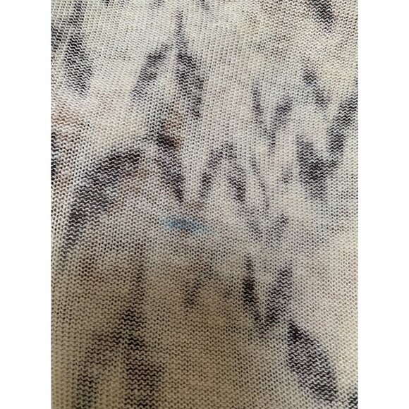 Chicos Additions Linen & Rayon Open-Front Cardigan Size 3 Beige & Black - Picture 7 of 7